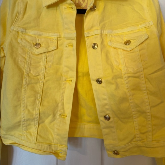 Michael Kors Sunny Yellow Jean Jacket - Picture 2 of 5